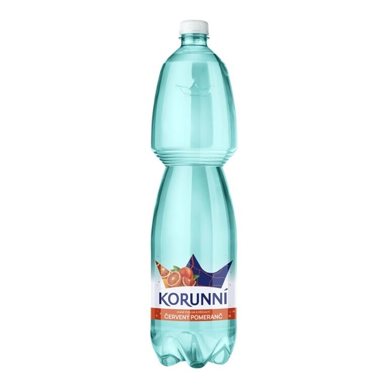 Korunní Jemně perlivá červený pomeranč 1,5 l